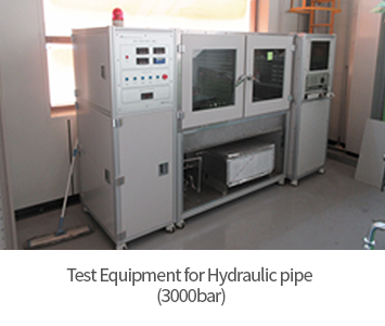 Test Equipment for Hydraulic pipe (3000bar)
